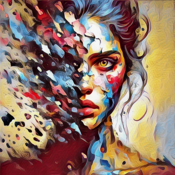 16x20 Break Apart to Return Anew Acrylic Painting 2024 - Picture 1 of 3